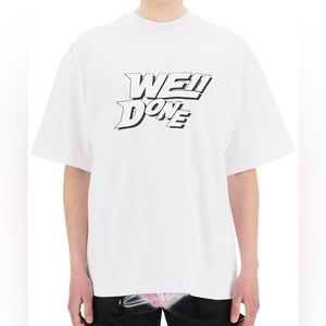 we11done logo t shirt